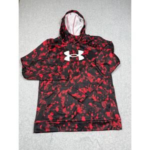 Under Armour Youth Boys Size XL Fleece Big Logo Printed Red Camo NWT
